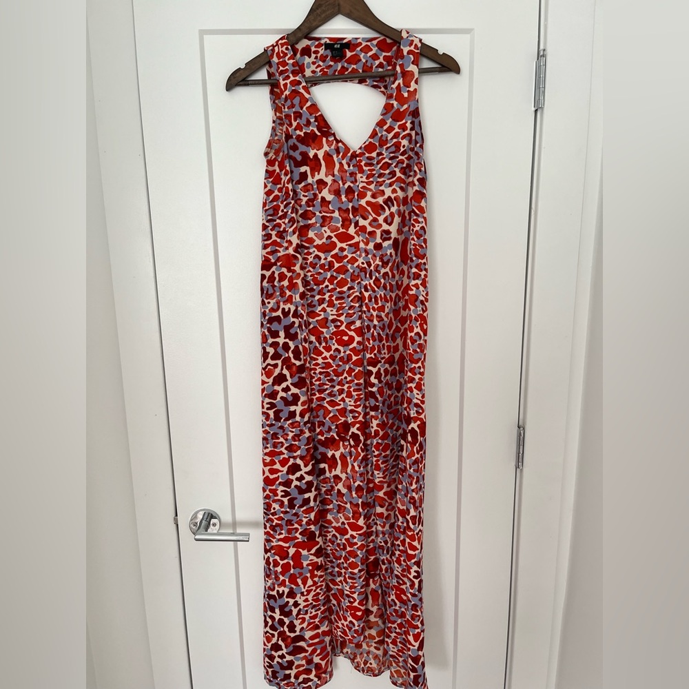 H&M leopard maxi dress